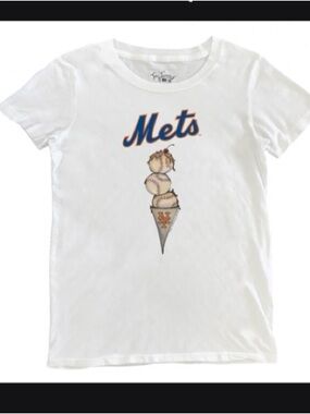Icecream drip NY Mets cotton shirt
